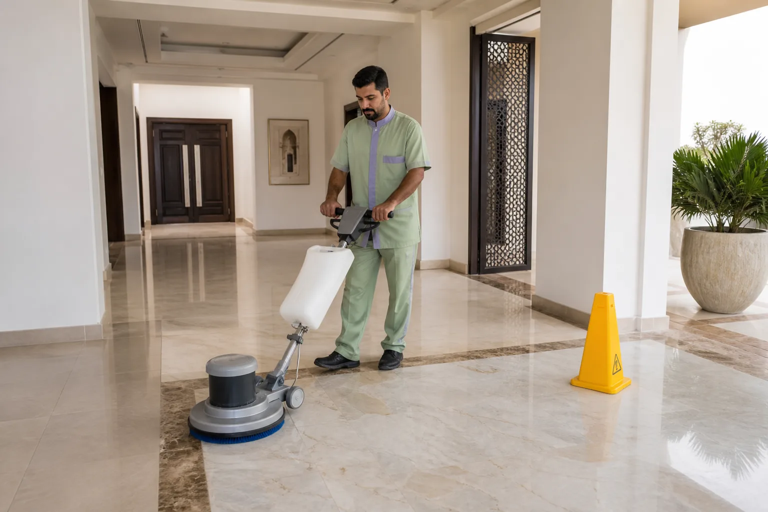 تنظيف وتلميع أرضيات بالكويت للرخام والحجر والبورسلان والسيراميك